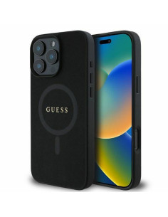 GUESS case for IPHONE 16 Pro compatible with MagSafe GUHMP16LPSAHMCK (PU Saffiano Classic Logo) black