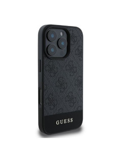 GUESS case for IPHONE 16 Pro GUHCP16LG4GLGR (PC/TPU 4G PU Bottom Stripe) grey 2