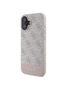 GUESS case for IPHONE 16 GUHCP16SG4GLPI (4G PU Bottom Stripe) pink 2