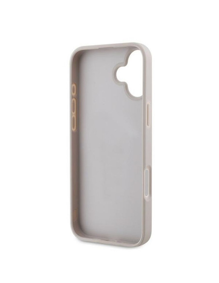 GUESS case for IPHONE 16 Plus GUHCP16MG4GLPI (4G PU Bottom Stripe) pink