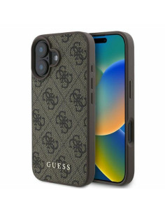 GUESS case for IPHONE 16 GUHCP16SG4GFBR (PU 4G Classic) brown