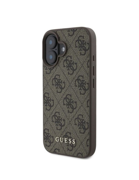 GUESS case for IPHONE 16 GUHCP16SG4GFBR (PU 4G Classic) brown