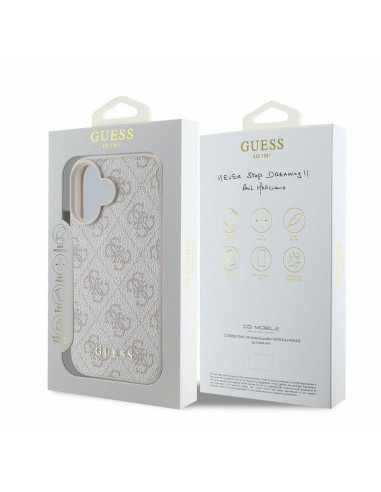 GUESS case for IPHONE 16 GUHCP16SG4GFPI (PU 4G Classic) pink
