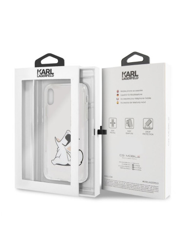 Coque ORIGINAL Hardcase KARL LAGERFELD KLHCPXCFNRC iPhone X/Xs transparent
