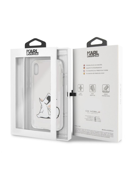 Coque ORIGINAL Hardcase KARL LAGERFELD KLHCPXCFNRC iPhone X/Xs transparent