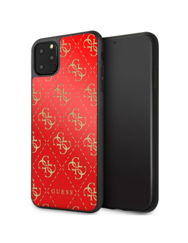ETUI ORIGINAL Hardcase GUESS GUHCN654GGPRE iPhone 11 Pro Max ROUGE