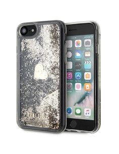 Véritable GUESS Hard Case GUOHCI8GLHFLGO pour iPhone 7 / 8 / SE 2020 / SE 2022 (Liquid Glitter / Gold)