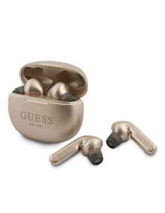 Bluetooth TWS GUESS WIRELESS EARPHONES V5.0 4H MUSIC TIME with docking station gold ( GUTWS1CGO )