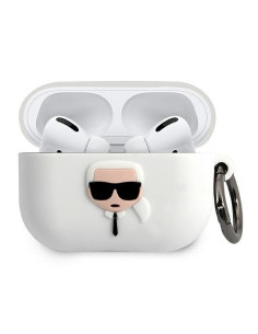 Coque ORIGINAL KARL LAGERFELD KLACAPSILGLWH Apple Airpods Pro white