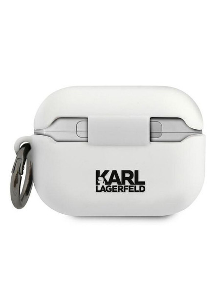 Coque ORIGINAL KARL LAGERFELD KLACAPSILGLWH Apple Airpods Pro white
