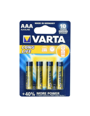 PILES ALKALINE VARTA R3 (AAA) 4 pcs Longlife