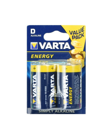 PILES ALKALINE VARTA R20 (type D) energy 2 pcs [4120]