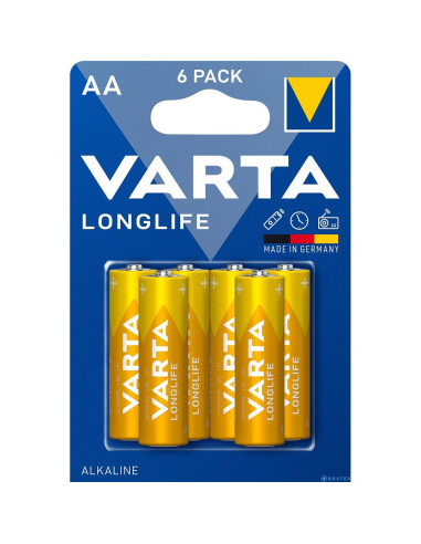 VARTA R6 (AA) Pile alcaline longue durée 6 pièces