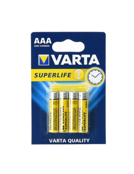 PILES ZINC CARBON VARTA R3 (AAA) 4 pcs Superlife