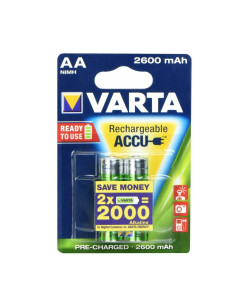 RECHARGEABLE ACCU VARTA R6 2600 mAh (AA) 2 pcs Professional ready