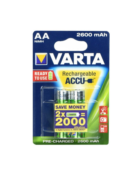 RECHARGEABLE ACCU VARTA R6 2600 mAh (AA) 2 pcs Professional ready