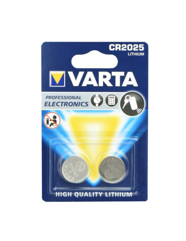 PILE LITHIUM 3V VARTA CR2025 2pack