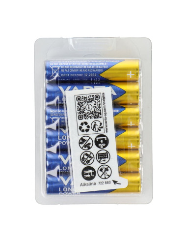 PILES ALKALINE VARTA R3 (AAA) 12 pcs Longlife