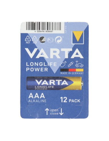 PILES ALKALINE VARTA R3 (AAA) 12 pcs Longlife