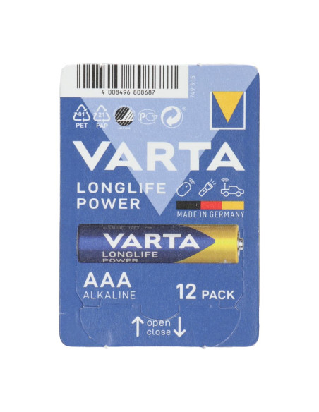 PILES ALKALINE VARTA R3 (AAA) 12 pcs Longlife