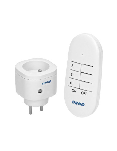 Wireless socket with remote control, 1+1 MINI (OR-GB-440)