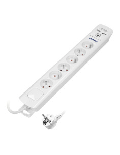 Bloc multiprises 6x2P+Z,2xUSB,3x1.0 3m blanc (OR-AE-13163/3M)