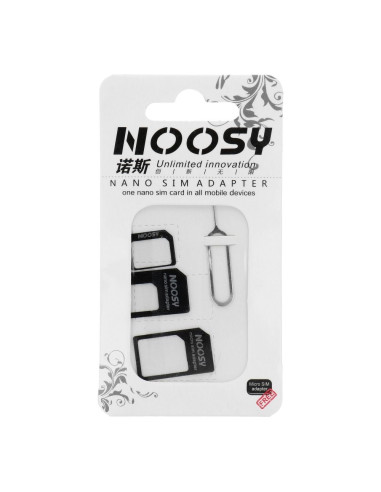 Kit d"adaptateurs Nano Sim/Micro,Micro Sim et Nano/Sim (NOOSY 3en1)