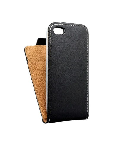 ETUI SLIM FLEXI FRESH VERTICAL pour IPHONE 5G/5S/5SE noir