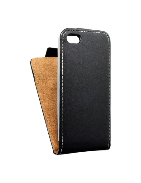 ETUI SLIM FLEXI FRESH VERTICAL pour IPHONE 5G/5S/5SE noir