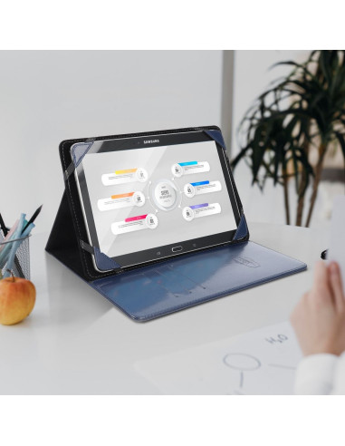 Etui universel Blun pour tablette 10" bleu (UNT)