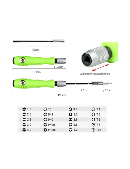 Kit de tournevis de precision BAKU BK-3020