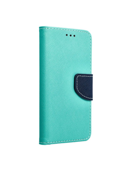 Etui Fancy Book pour SAMSUNG Galaxy S7 (G930) menthe pour bleu marine