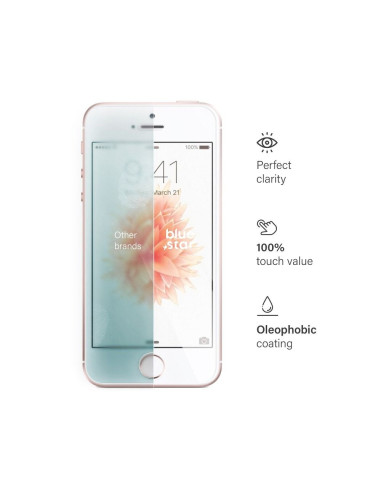 VERRE TREMPE Blue Star- APP IPHO 5SE