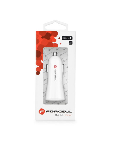 CHARGEUR VOITURE FORCELL AVEC CONNECTEUR USB - 2,4A AVEC FONCTION QUICK CHARGE 3.0