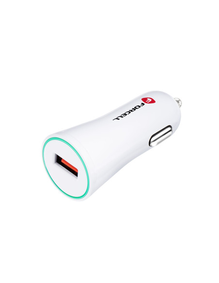 CHARGEUR VOITURE FORCELL AVEC CONNECTEUR USB - 2,4A AVEC FONCTION QUICK CHARGE 3.0