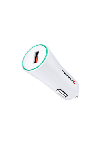 CHARGEUR VOITURE FORCELL AVEC CONNECTEUR USB - 2,4A AVEC FONCTION QUICK CHARGE 3.0