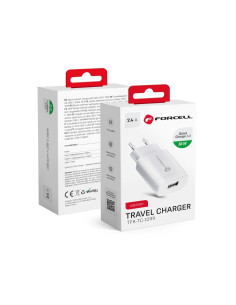 Chargeur Secteur FORCELL avec connecteur USB - 2,4A avec fonction Quick Charge 3.0