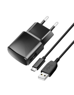 Chargeur Secteur Universel avec câble détachable USB type C 2A Blue Star