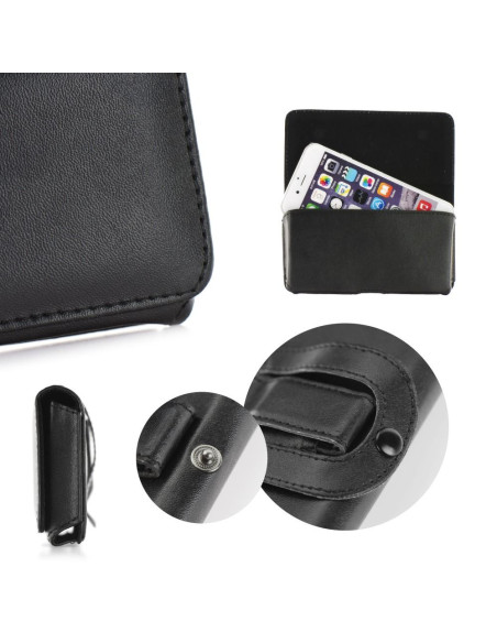 Horizontal universal case CHIC VIP model 5 ( NOKIA E52 ) black