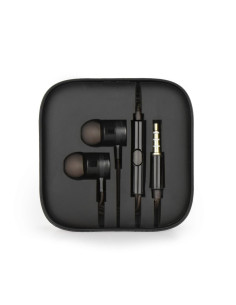 KIT Earphones stereo Android box MI metal noir (Jack 3,5mm)