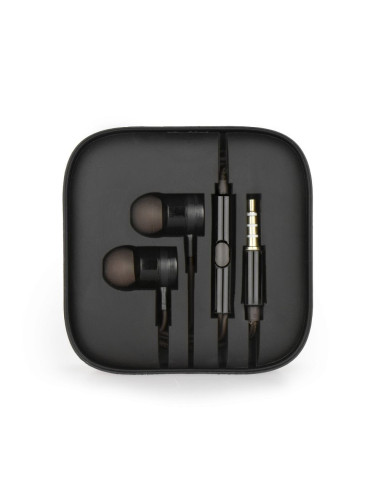 KIT Earphones stereo Android box MI metal noir (Jack 3,5mm)