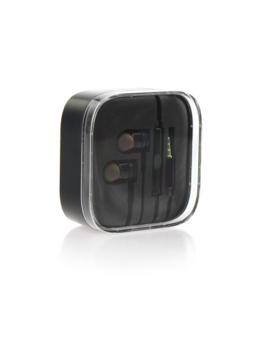 KIT Earphones stereo Android box MI metal noir (Jack 3,5mm)