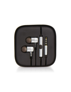 KIT Earphones stereo Android box MI metal argent (Jack 3,5mm)