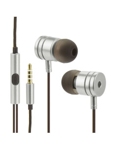 KIT Earphones stereo Android box MI metal argent (Jack 3,5mm) 2