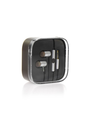 KIT Earphones stereo Android box MI metal argent (Jack 3,5mm)
