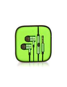 KIT Earphones stereo Android box MI metal lime (Jack 3,5mm)