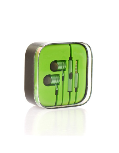 KIT Earphones stereo Android box MI metal lime (Jack 3,5mm)