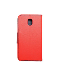 Etui Fancy Book pour SAMSUNG Galaxy J3 2017 rougepourbleu marine 2