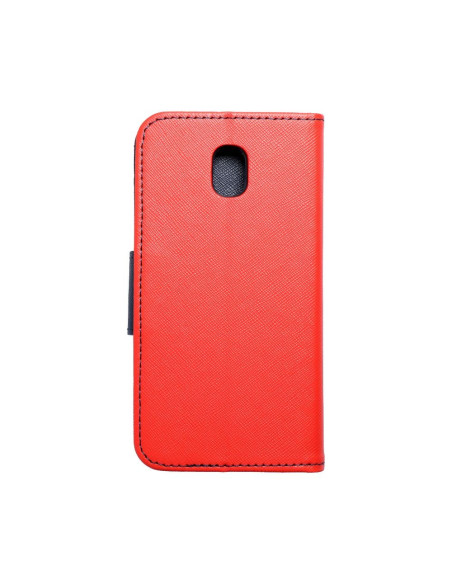 Etui Fancy Book pour SAMSUNG Galaxy J3 2017 rougepourbleu marine