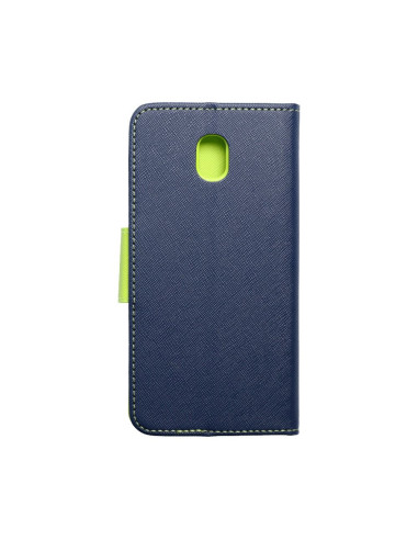 Etui Fancy Book pour SAMSUNG Galaxy J5 2017 bleu marinepourcitron vert